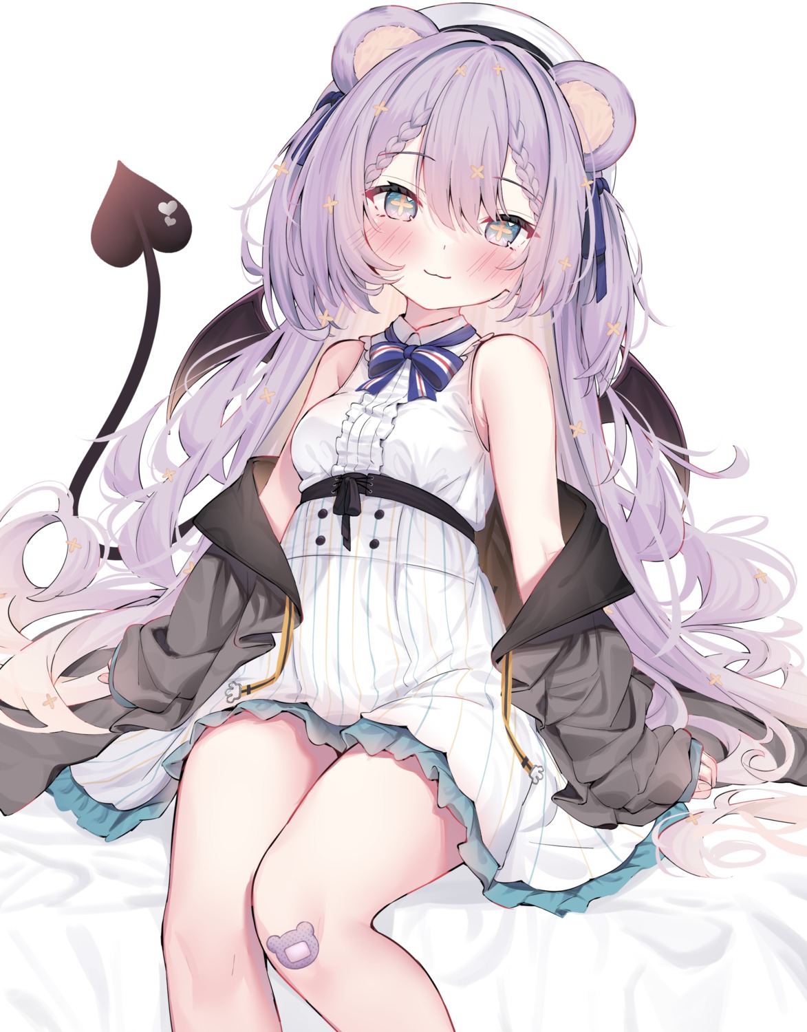 animal_ears, bandaid, dress, la_peche_party, leafpie_zaurus, shizuki_tsumiki, tail, wings