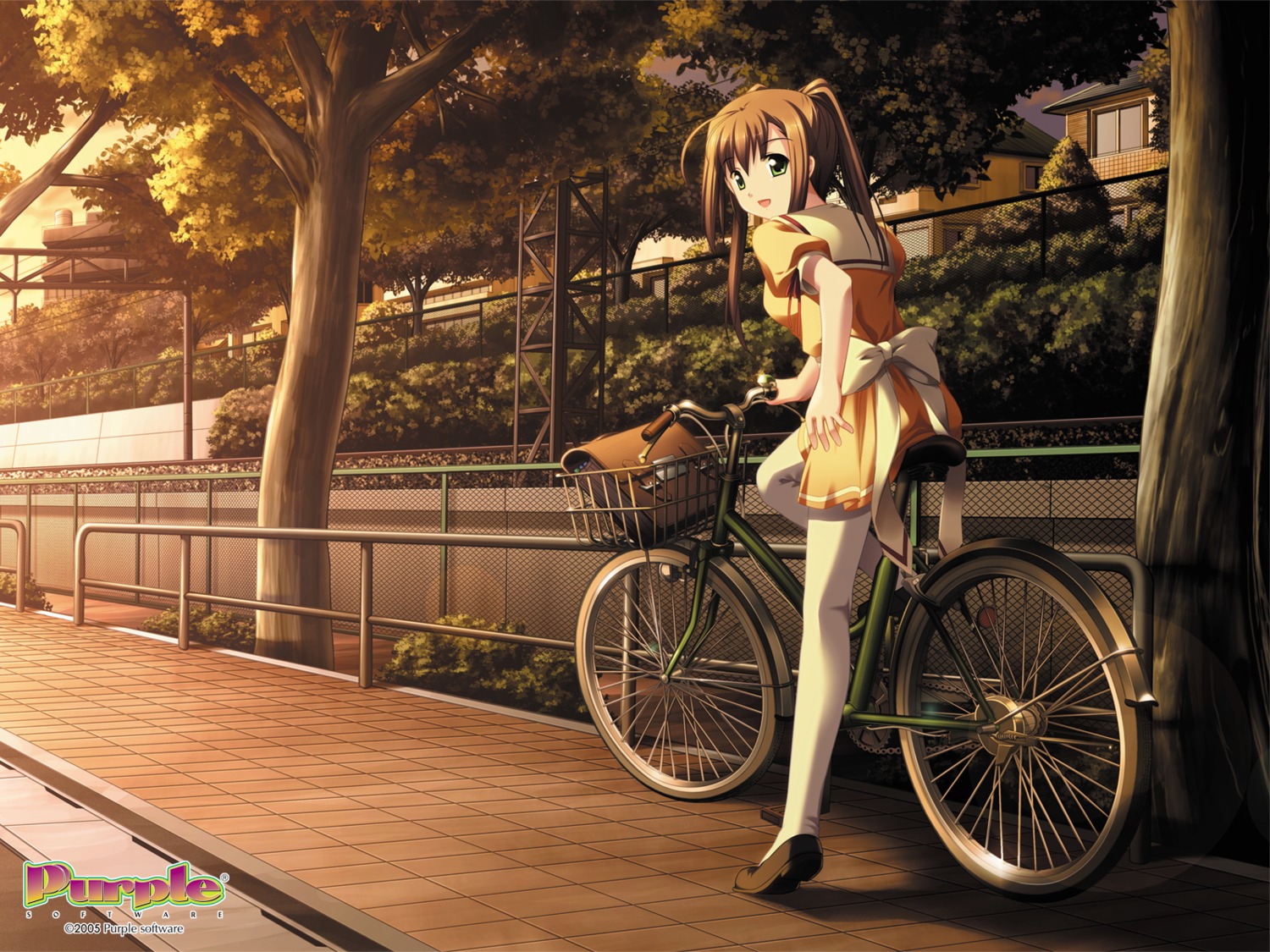 alto, iwasaki_kouji, pantyhose, purple_software, seifuku, tachibana_megumi, wallpaper