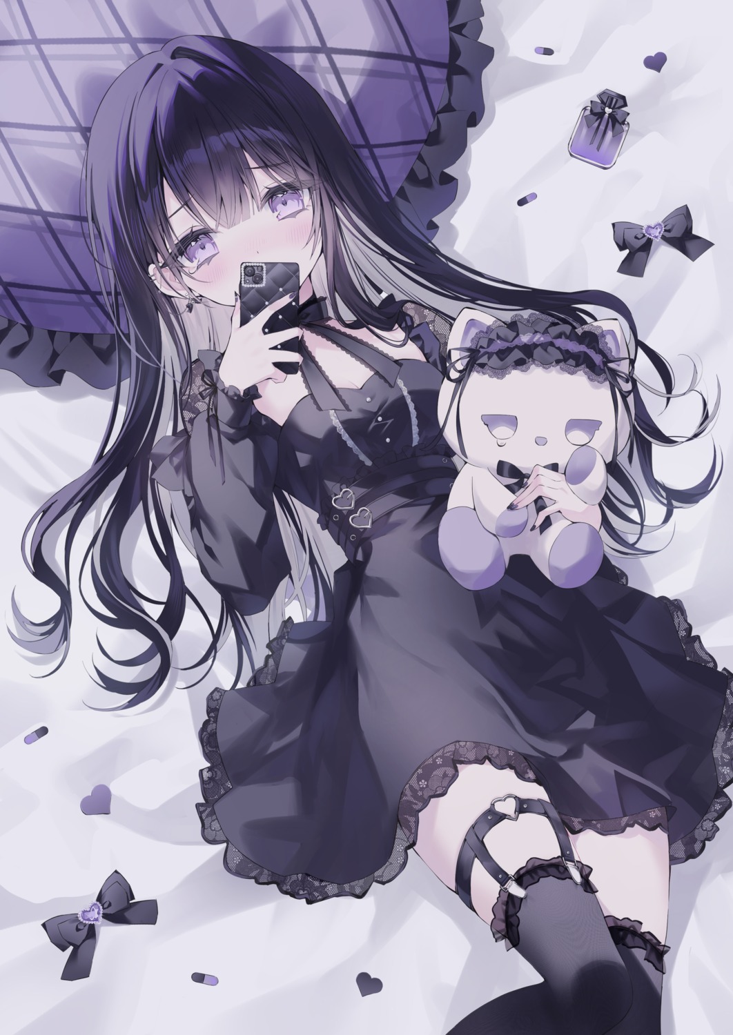 dress, garter, gothic_lolita, lolita_fashion, noah_(0noah), stockings, thighhighs