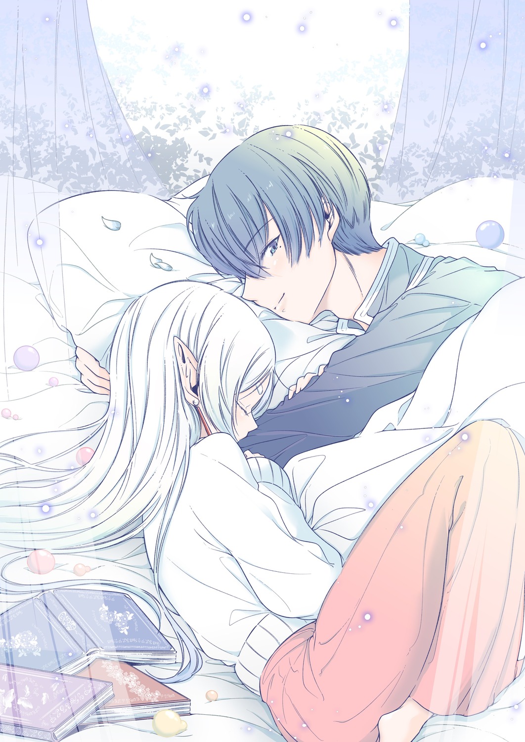 elf, frieren, himmel, pointy_ears, sachinyopo, sousou_no_frieren, sweater