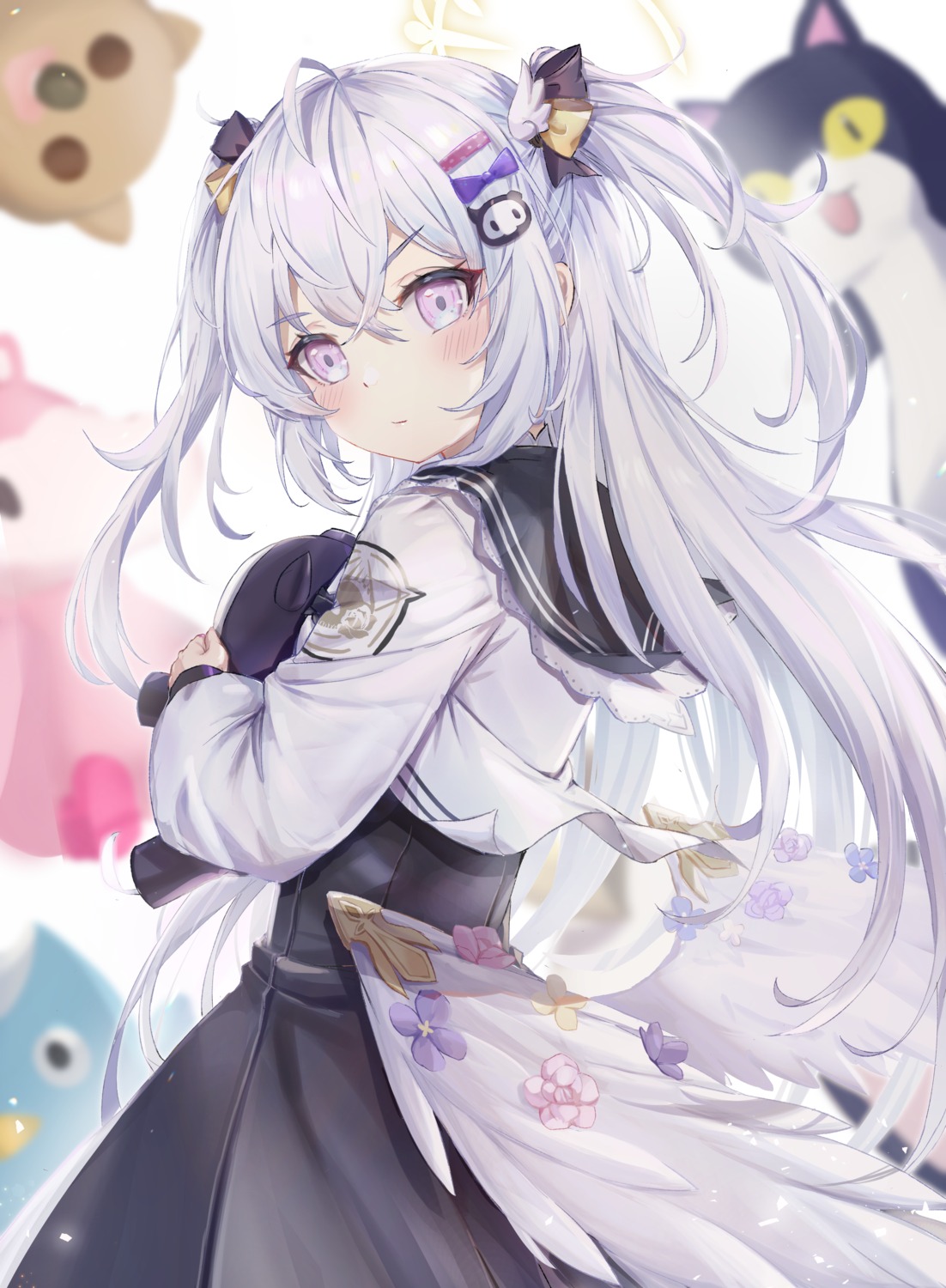 aka_(440626), angel, blue_archive, seifuku, shirasu_azusa, wings