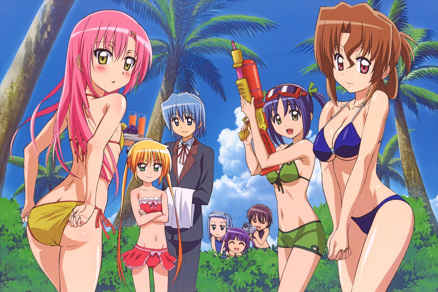 asakaze_risa, ass, ayasaki_hayate, bikini, cleavage, hanabishi_miki, hayate_no_gotoku, katsura_hinagiku, maria, nishizawa_ayumu, sanzenin_nagi, segawa_izumi, swimsuits