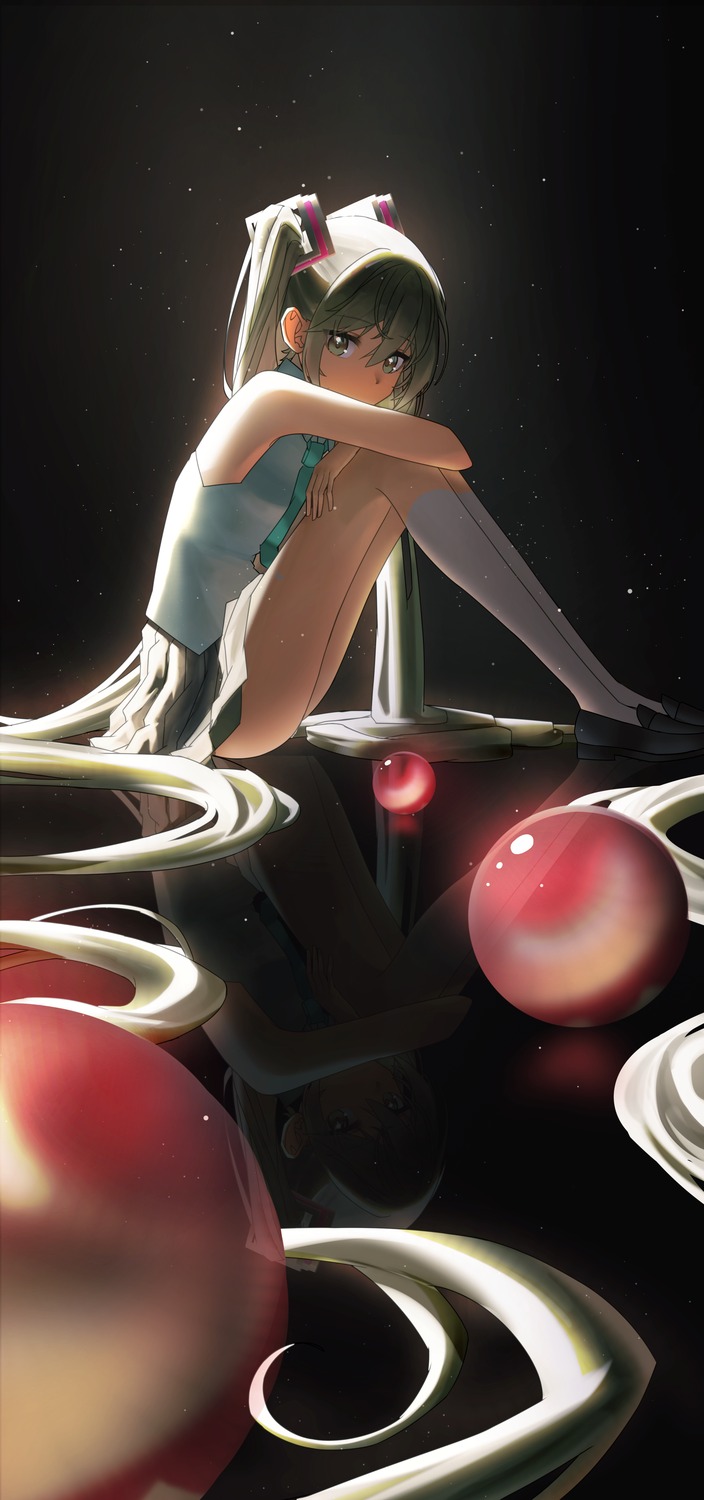 hatsune_miku, maio05321, skirt_lift, vocaloid