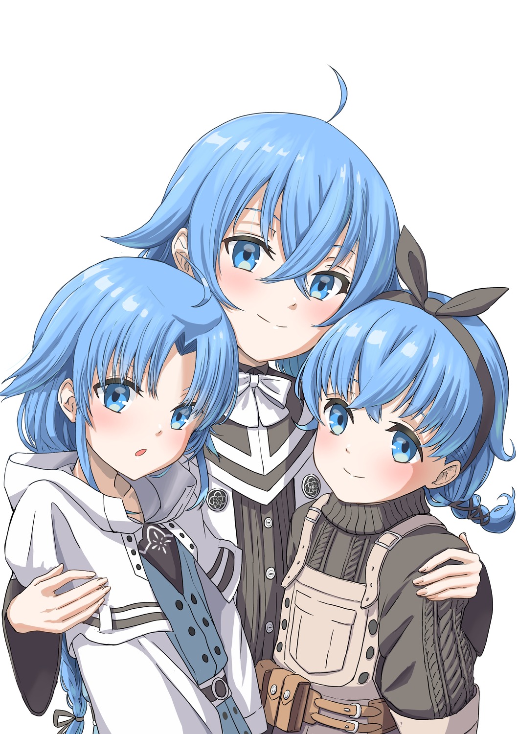 lara_greyrat, lily_greyrat, mushoku_tensei, roxy_migurdia, sweater, syagare