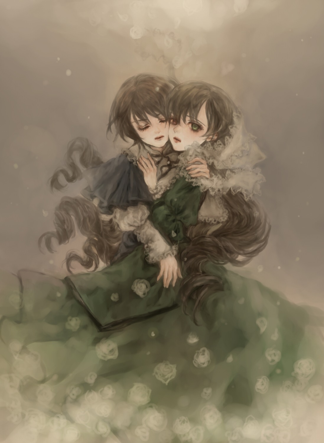 rozen_maiden, souseiseki, suiseiseki, yukishiro, yuri