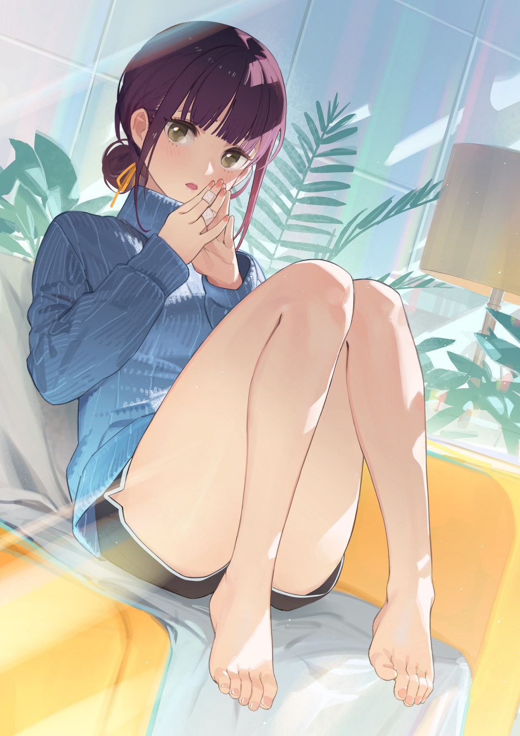 ddal, feet, sweater