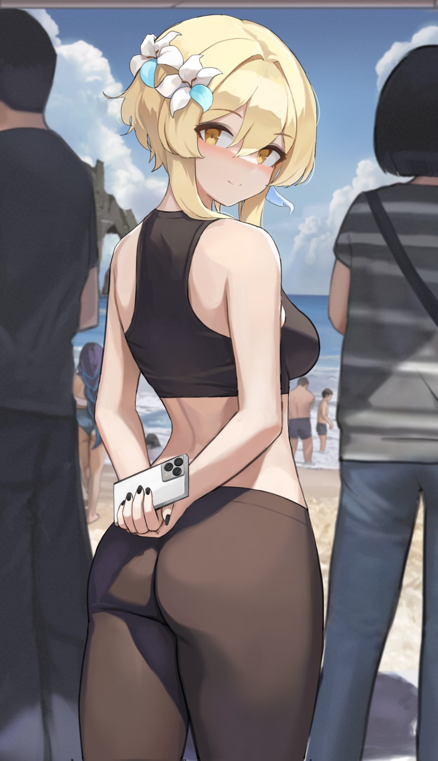 ass, dolri, genshin_impact, lumine