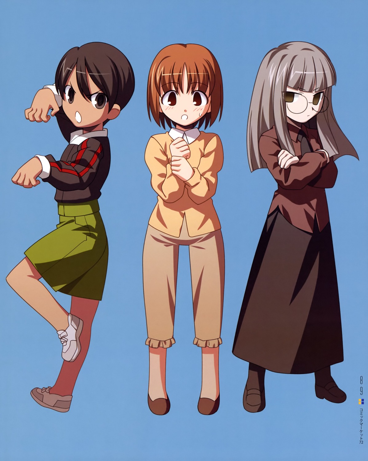 chibi, fate/hollow_ataraxia, fate/stay_night, himuro_kane, makidera_kaede, megane, saegusa_yukika, takeuchi_takashi