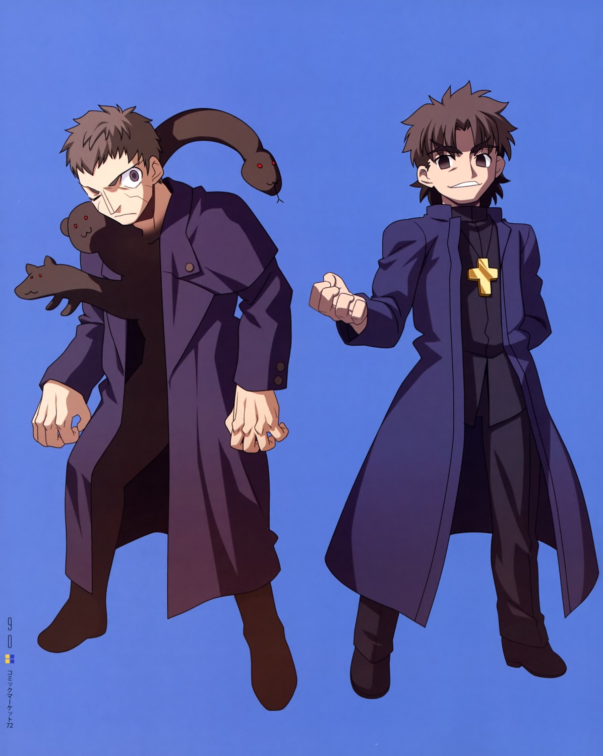 chibi, fate/stay_night, kotomine_kirei, male, nrvnqsr_chaos, takeuchi_takashi, tsukihime, type-moon