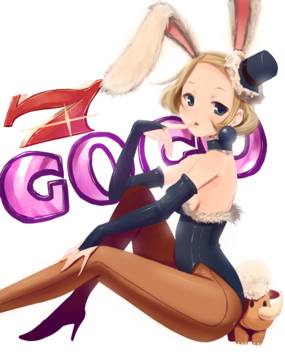 animal_ears, bunny_ears, bunny_girl, pantyhose, wadapen