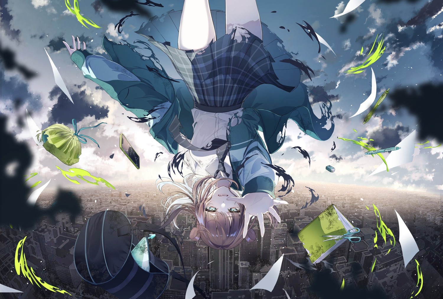 sanosomeha, seifuku, torn_clothes