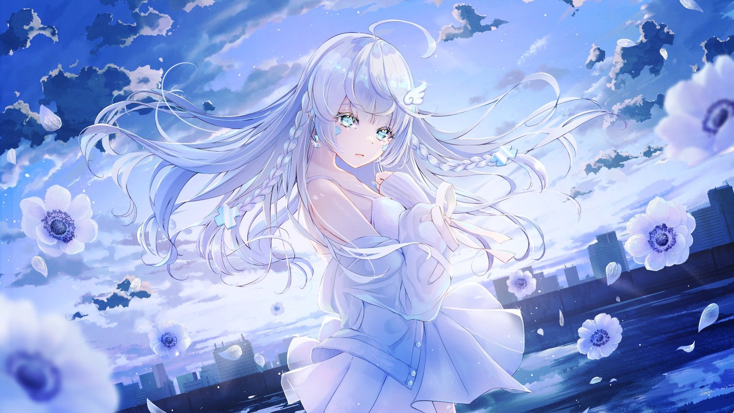 lingerie, sanosomeha, skirt_lift, sweater, tattoo, wallpaper