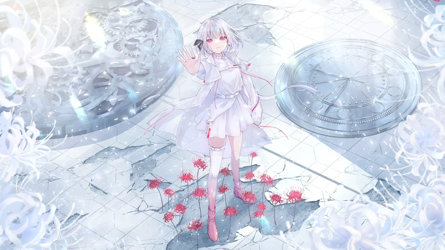 garter, sanosomeha, thighhighs