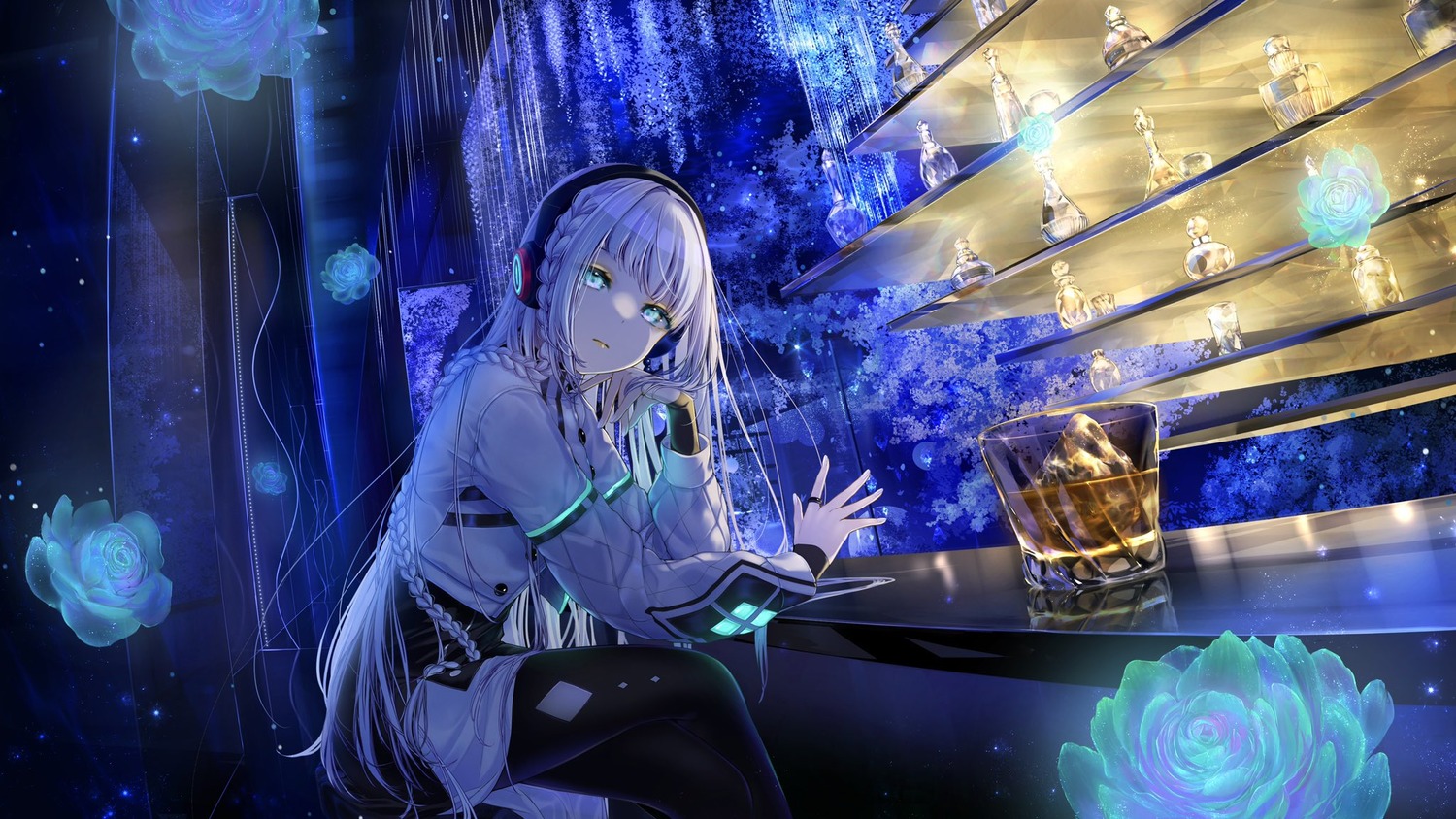 headphones, pantyhose, sanosomeha
