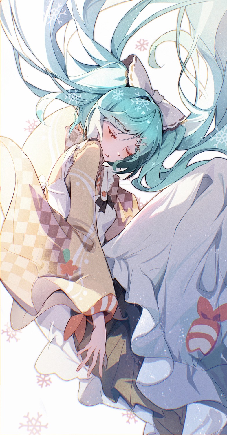 cloudyman, hatsune_miku, maid, vocaloid, wa_maid, yuki_miku