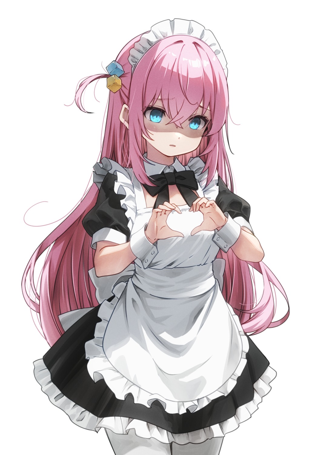 bocchi_the_rock!, gotou_hitori, maid, pantyhose, tsukasa2048