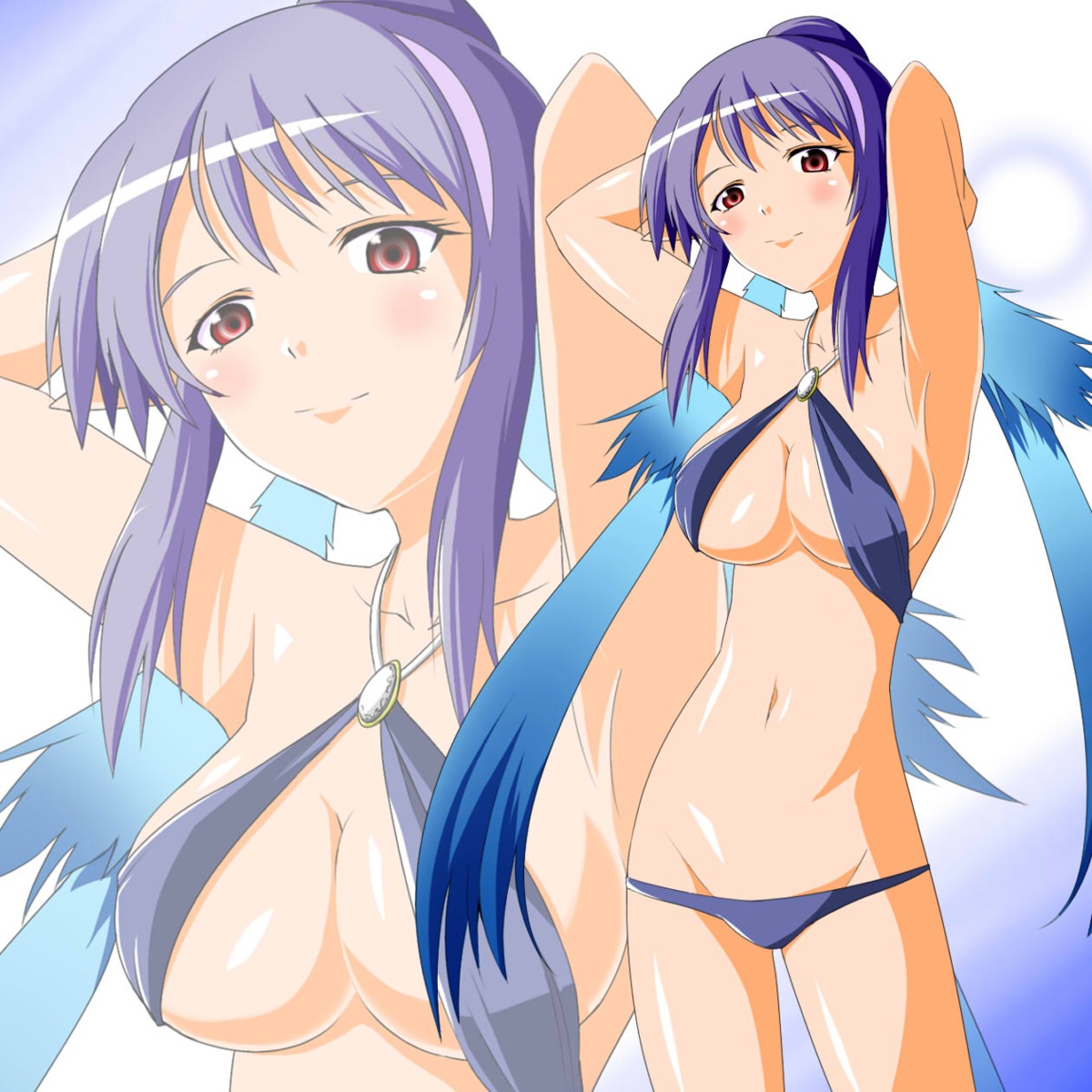 bikini, cleavage, judith, pointy_ears, raguna, swimsuits, tales_of, tales_of_vesperia, underboob