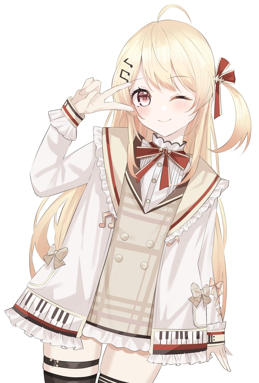 dreamoon, garter, hololive, hololive_dev_is, otonose_kanade, seifuku, thighhighs