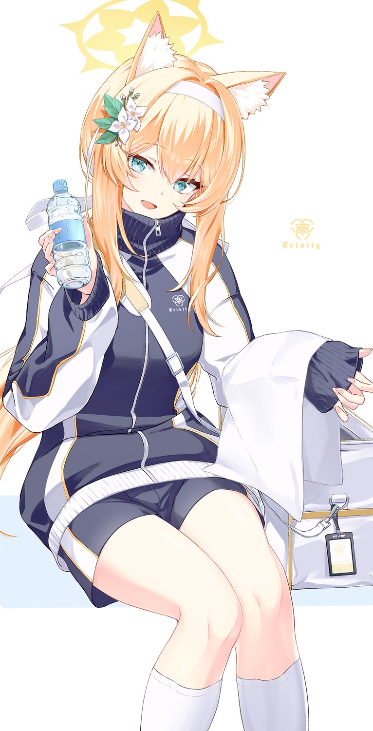 animal_ears, blue_archive, dice_gt, gym_uniform, halo, iochi_mari, nekomimi