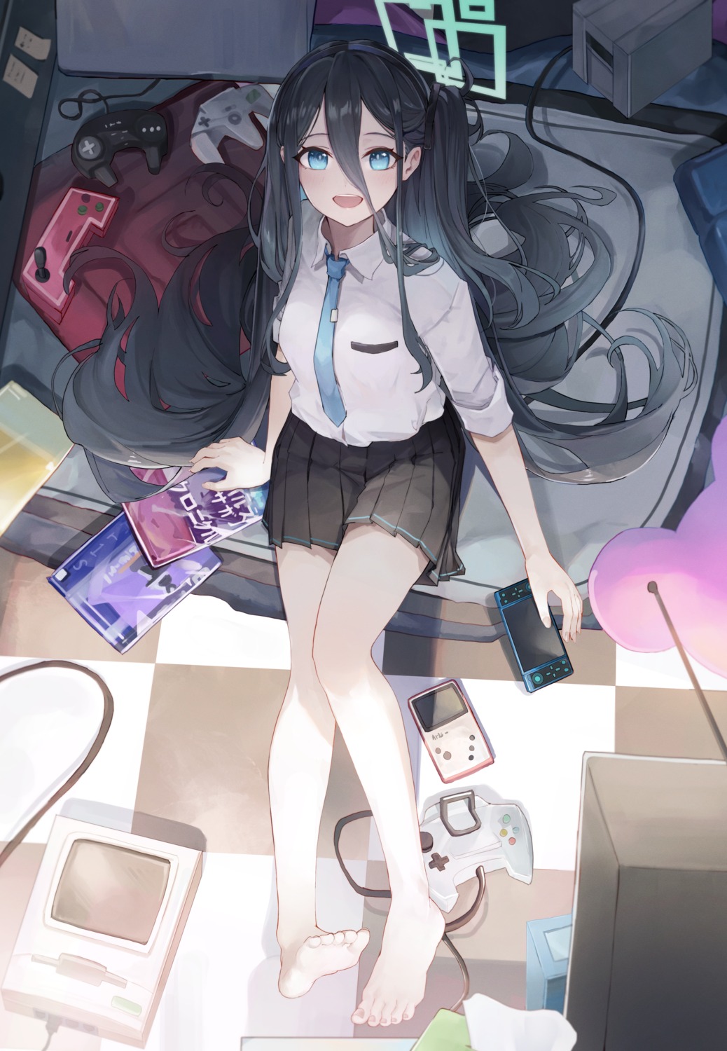 blue_archive, halo, megu_(pixiv9460065), seifuku, tendou_aris