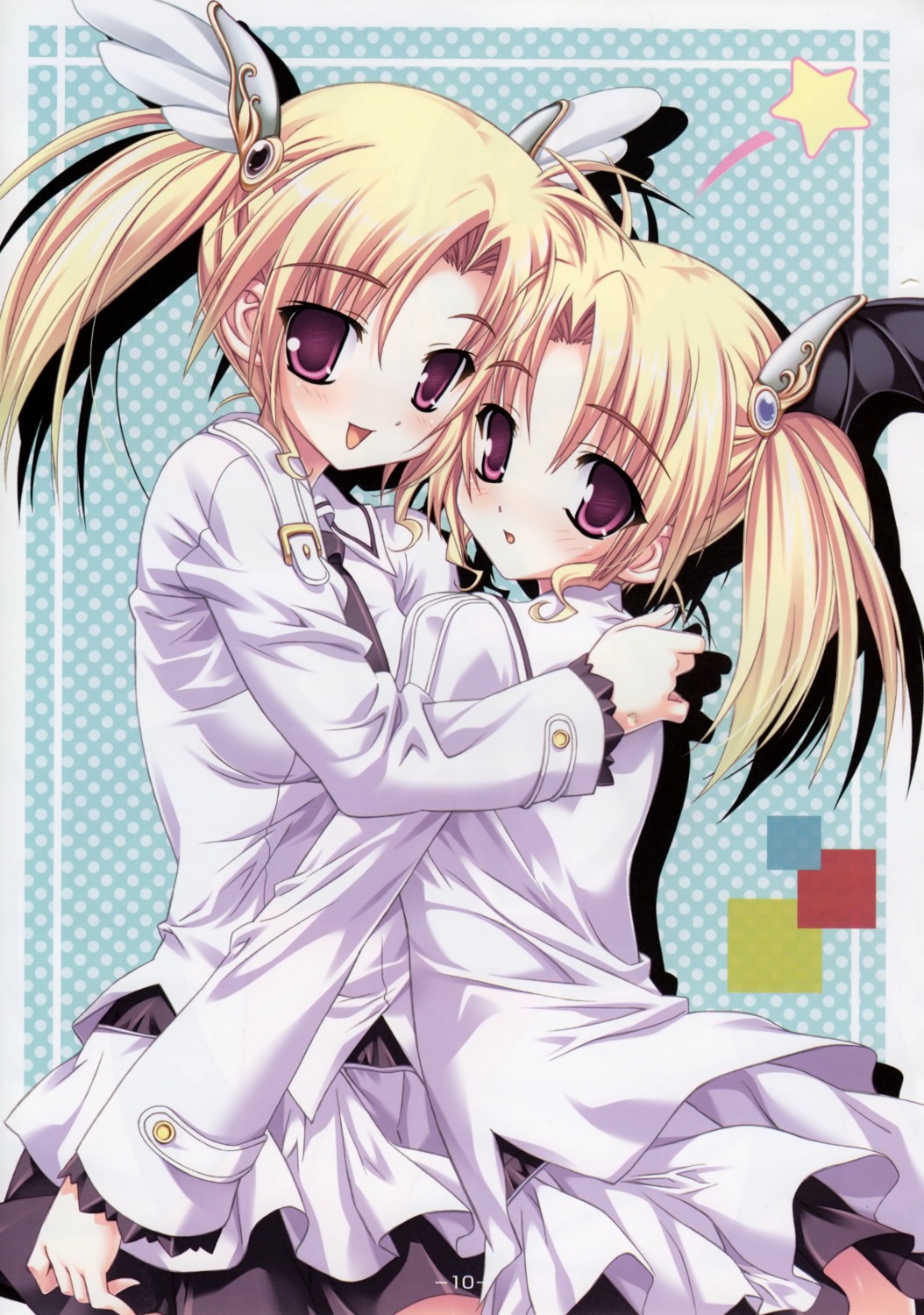 kurosaki, magus_tale, nina_geminis, rena_geminis, seifuku