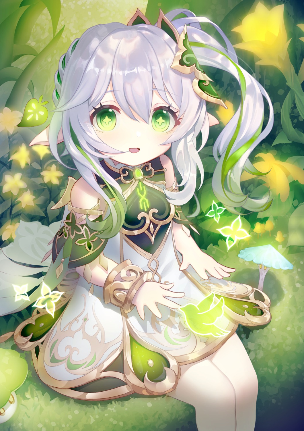 dress, genshin_impact, jebura, nahida, pointy_ears