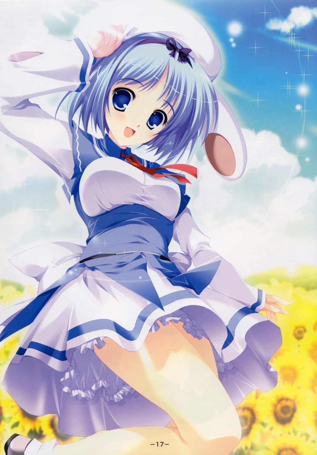 bleed_through, dress, kujou_yuuka, magus_tale, mikeou, skirt_lift