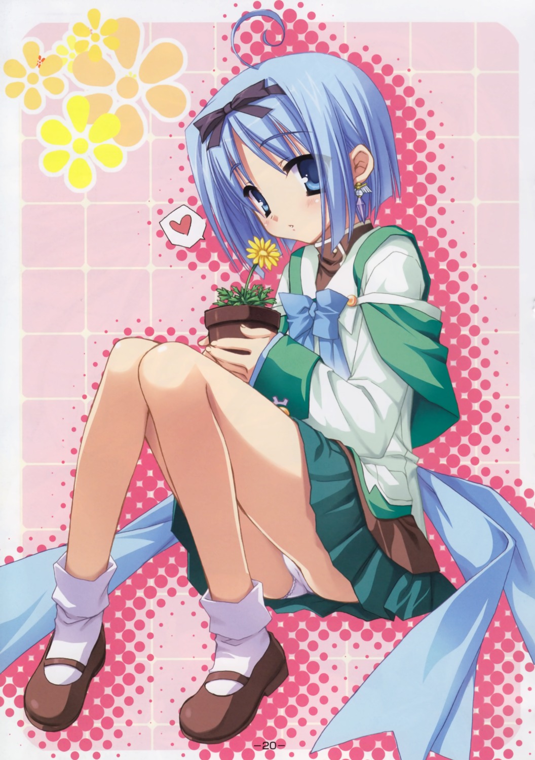 bleed_through, kujou_yuuka, magus_tale, muririn, pantsu, seifuku