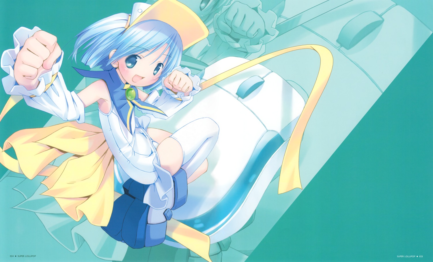 fixed, moetan, pastel_ink, pop, school_swimsuit, swimsuits, thighhighs