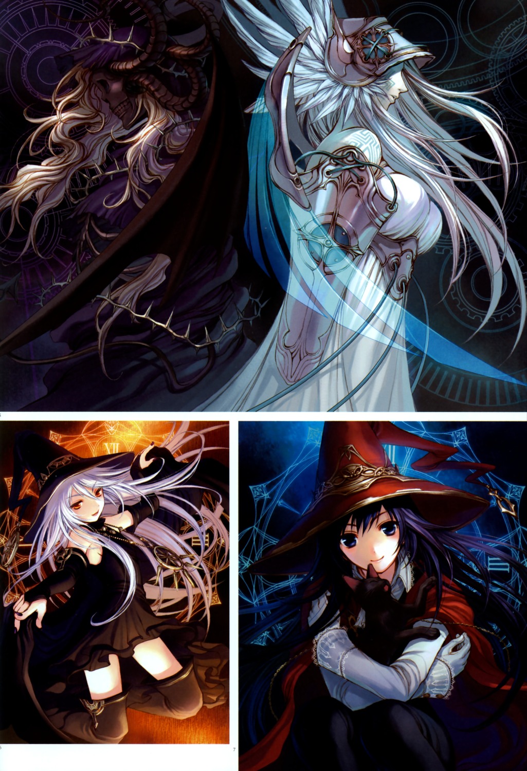 amazio_komeko, dress, thighhighs, witch