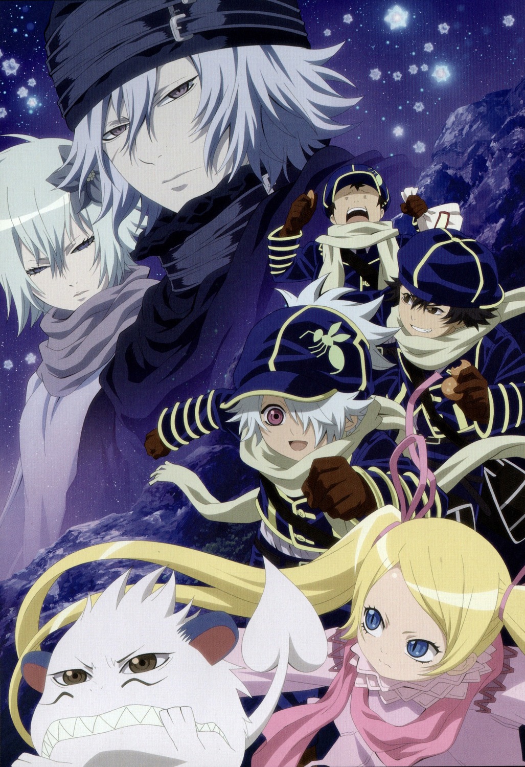 conner_kluff, gauche_suede, lag_seeing, niche, possible_duplicate, roda_(tegami_bachi), shiba_minako, steak, tegami_bachi, tegami_bachi_reverse, zazie_winters