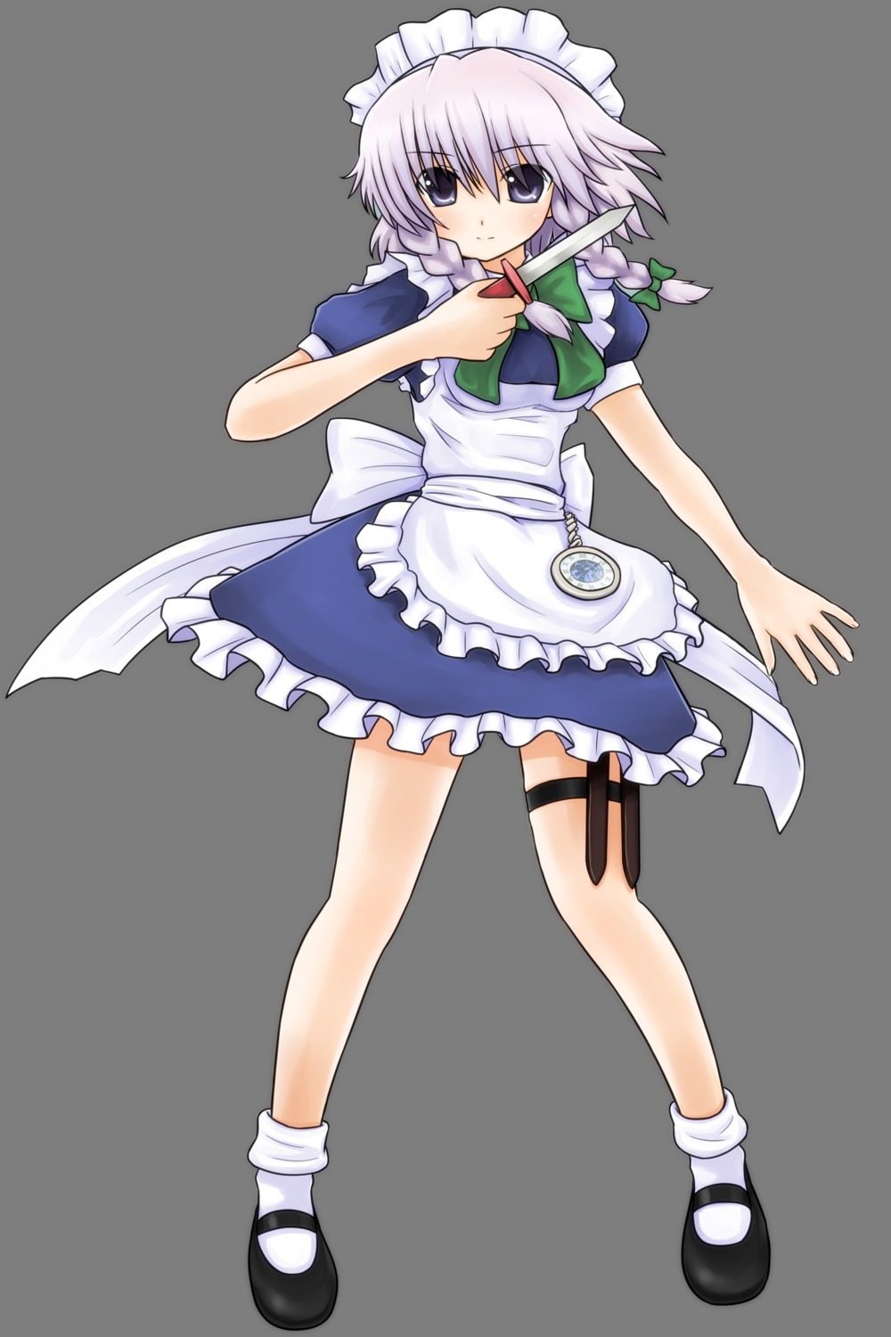izayoi_sakuya, kotonoha, maid, touhou, transparent_png