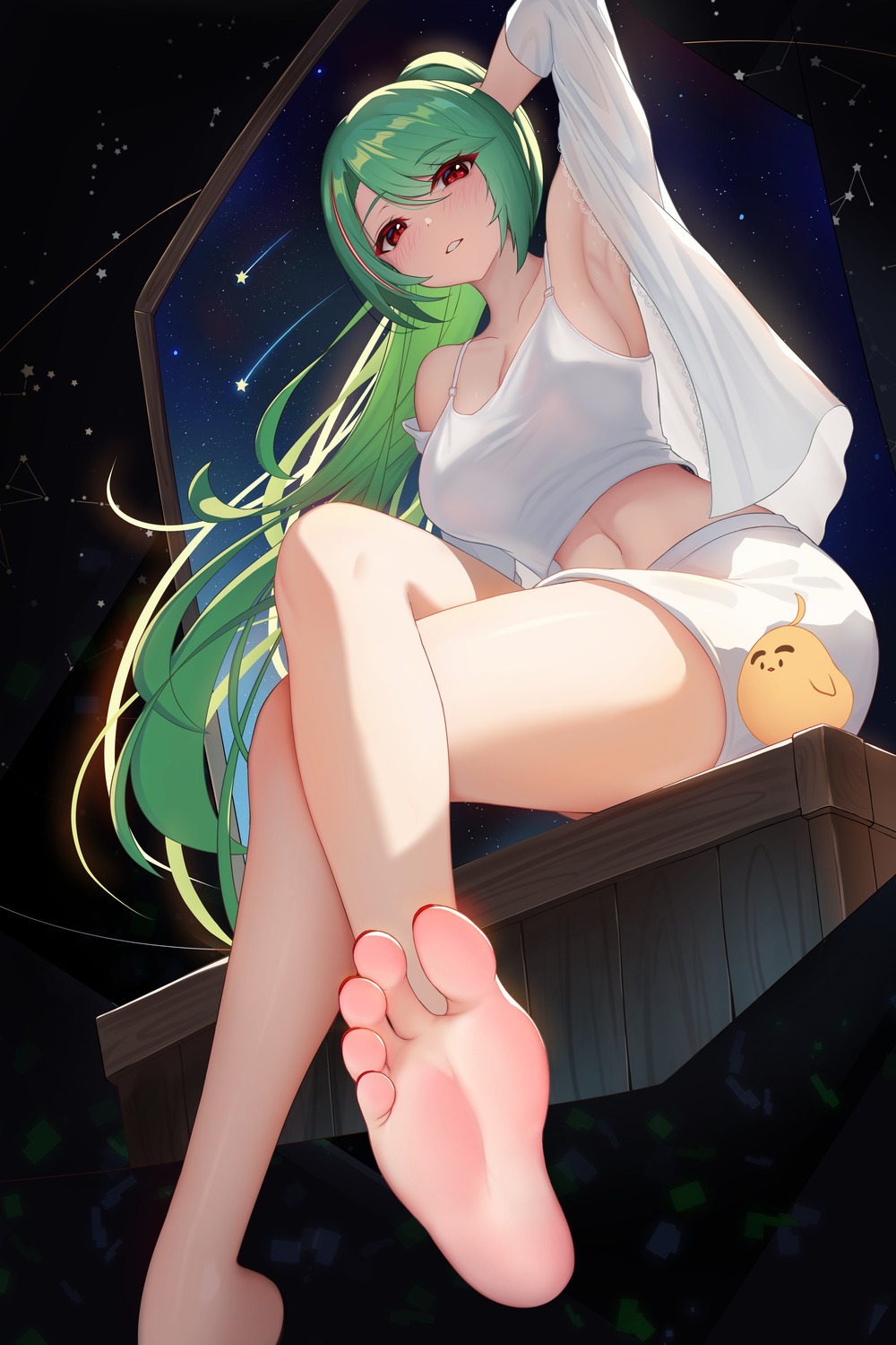 azur_lane, damao_yu, feet, littorio_(azur_lane), manjuu_(azur_lane), see_through