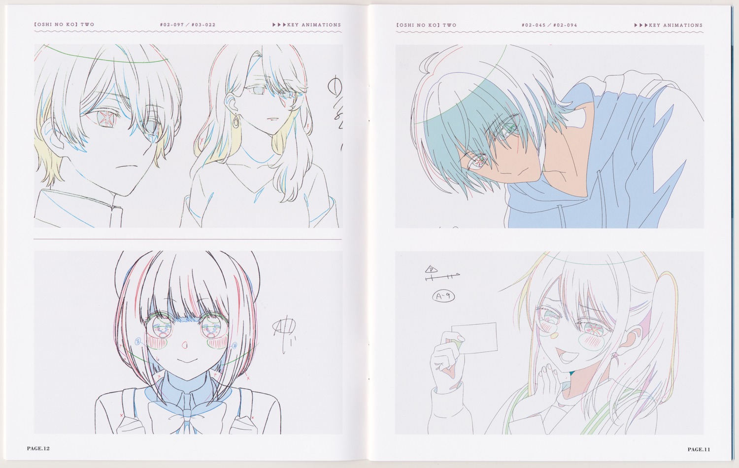 [oshi_no_ko], arima_kana, crease, hoshino_aquamarine, hoshino_ruby, saitou_miyako, sketch, tagme