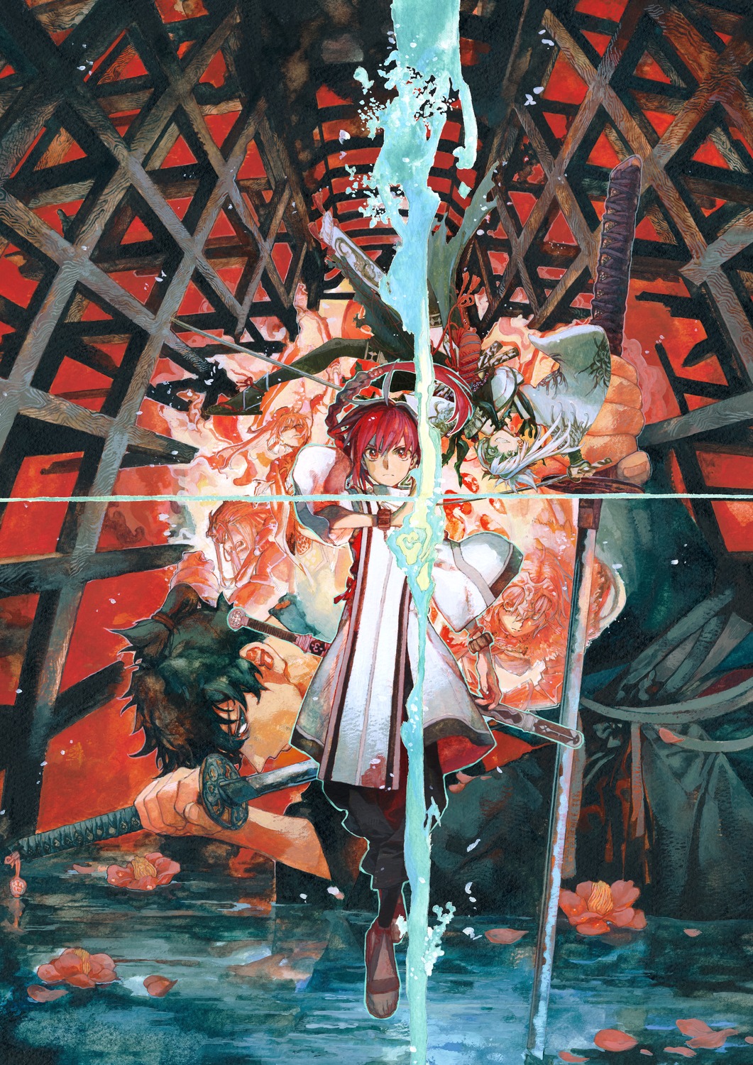 fate/samurai_remnant, fate/stay_night, jeanne_d'arc, jeanne_d'arc_(fate), miyamoto_iori_(fate), miyamoto_musashi_(fate), sword, tagme, yamato_takeru_(fate), zhou_yu_(fate)