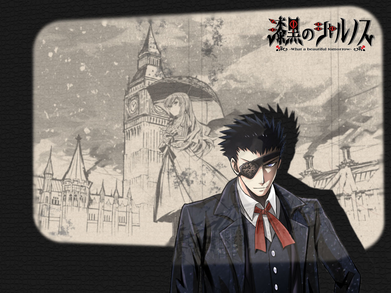 akira_(kaned_fools), m_(sharnoth), male, shikkoku_no_sharnoth, wallpaper