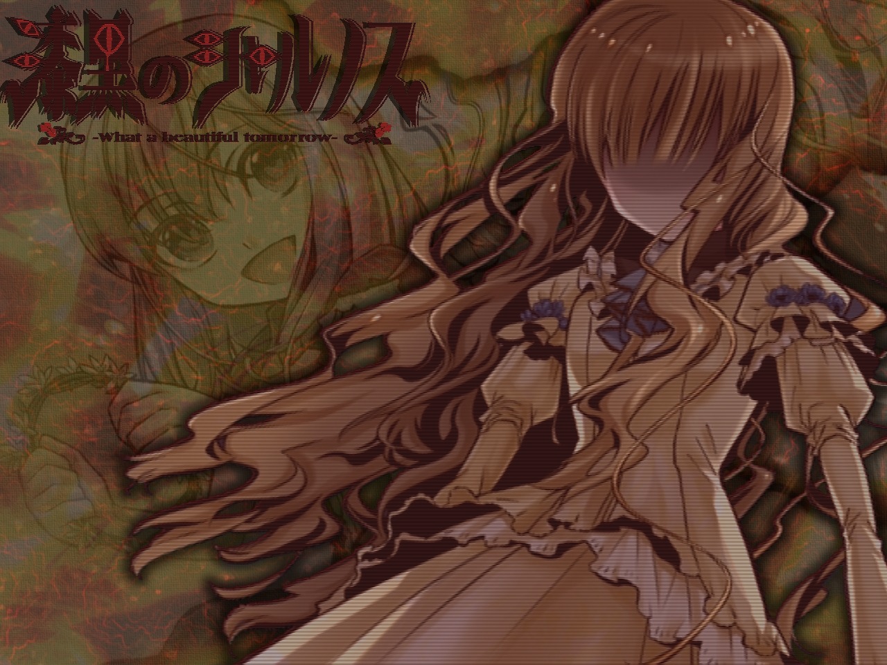 akira_(kaned_fools), charlotte_bronte, dress, shikkoku_no_sharnoth, wallpaper