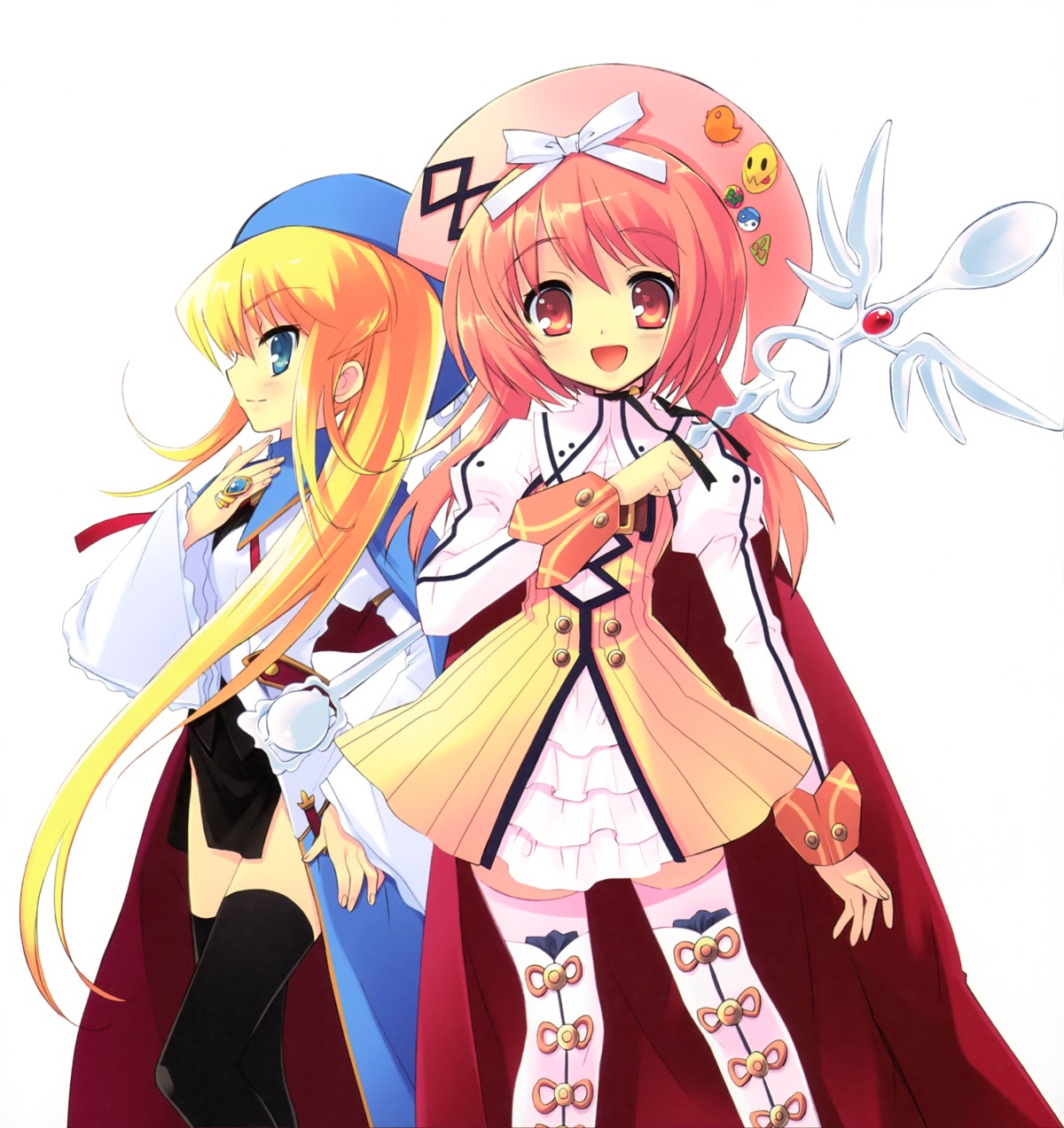 akihime_sumomo, ito_noizi, nanatsuiro_drops, prima_aspallas, scanning_resolution, thighhighs