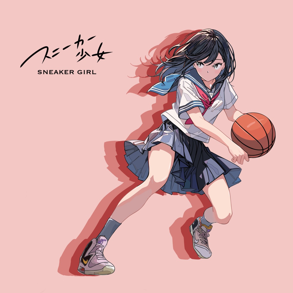 basketball, haluchilu, seifuku, skirt_lift