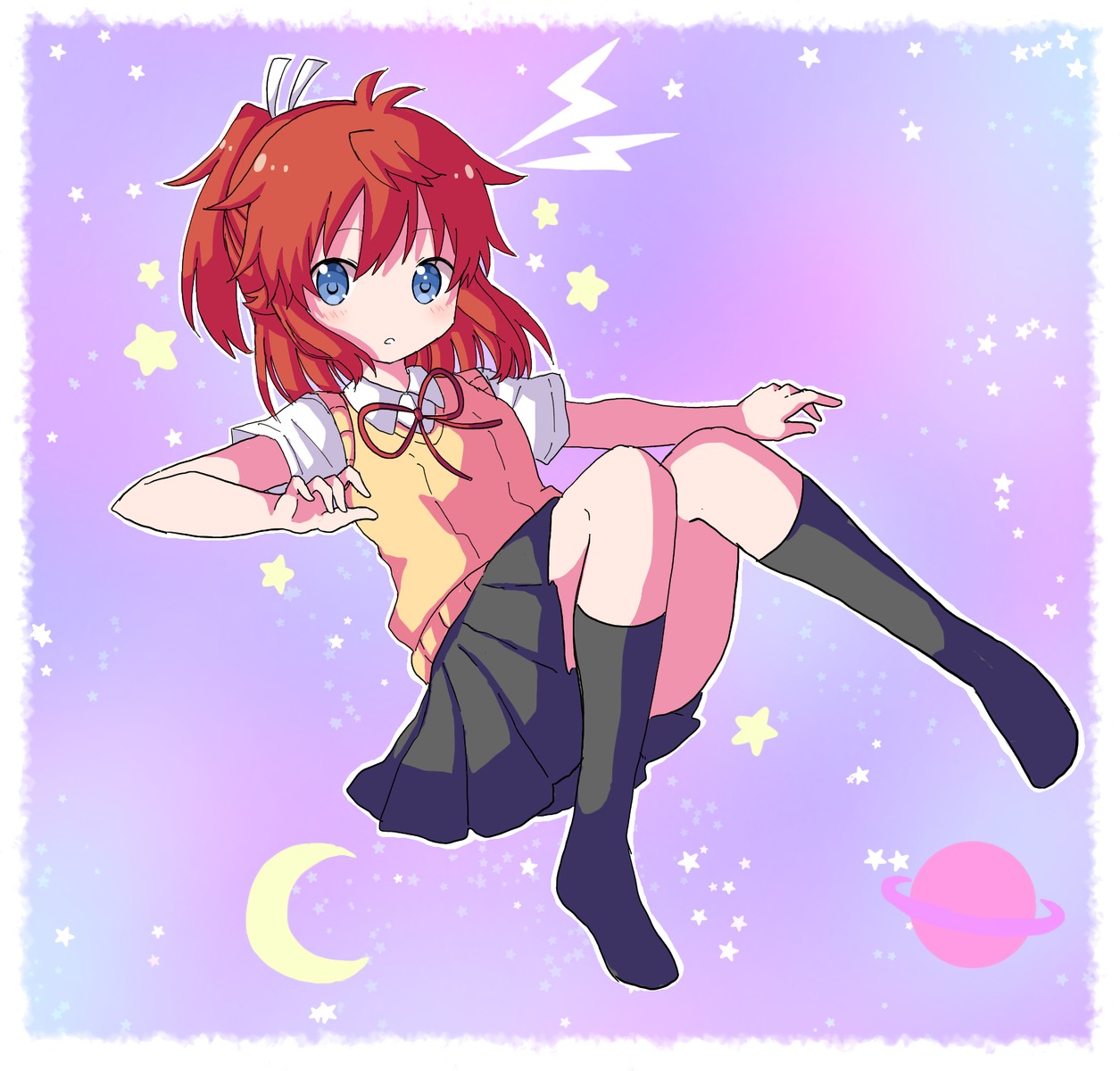 koshigaya_natsumi, non_non_biyori, seifuku, shika_(s1ka), sweater