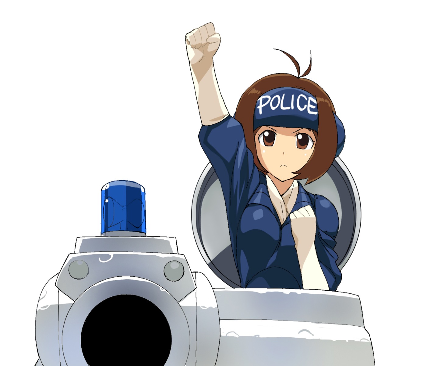 a1, dominion_tank_police, hidaka_ai, initial-g, ozaki_leona, parody, the_idolm@ster, the_idolm@ster_dearly_stars