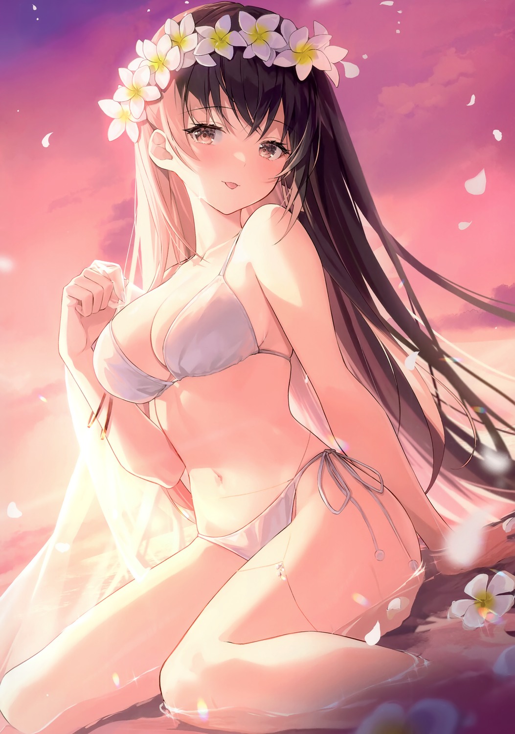 ass, bikini, kagachi_saku, mofumaruya, swimsuits, wet