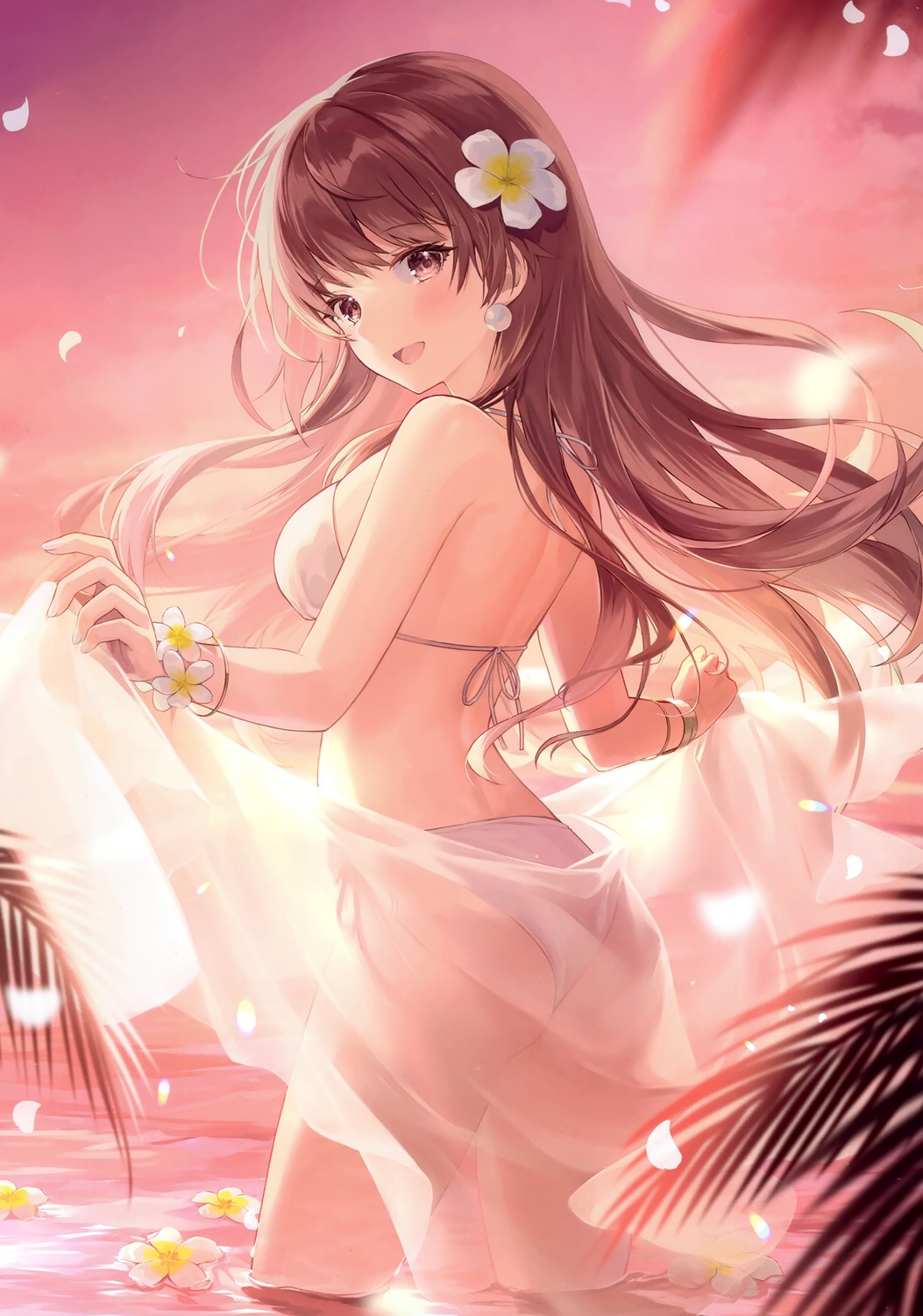 ass, bikini, kagachi_saku, mofumaruya, see_through, swimsuits, thong, wet