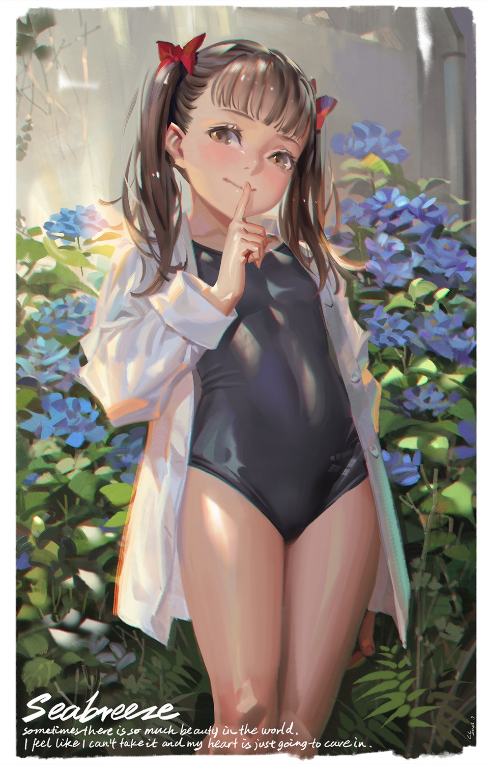 alphonse, dress_shirt, school_swimsuit, swimsuits