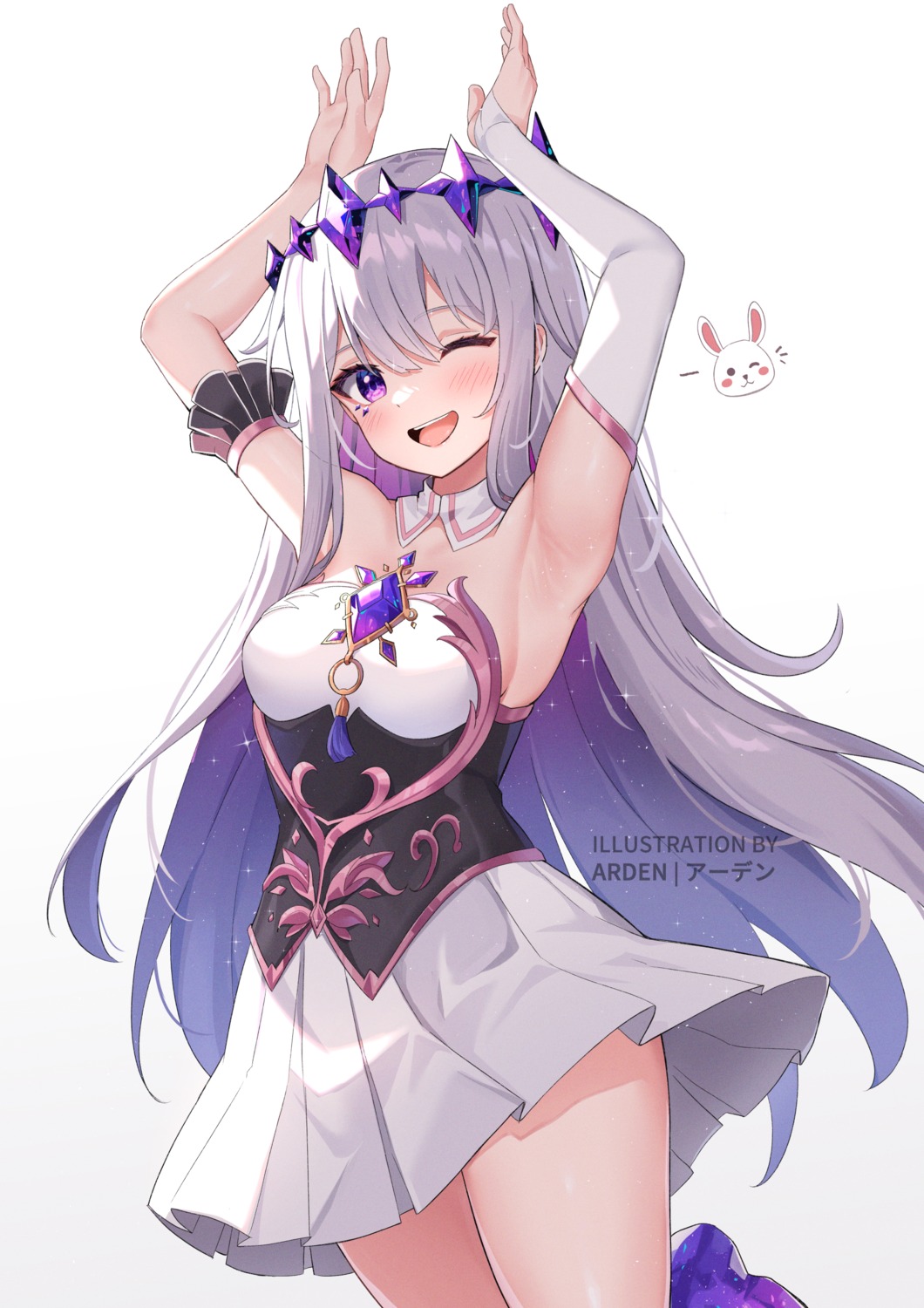 ardenlolo, hololive, hololive_english, koseki_bijou, skirt_lift