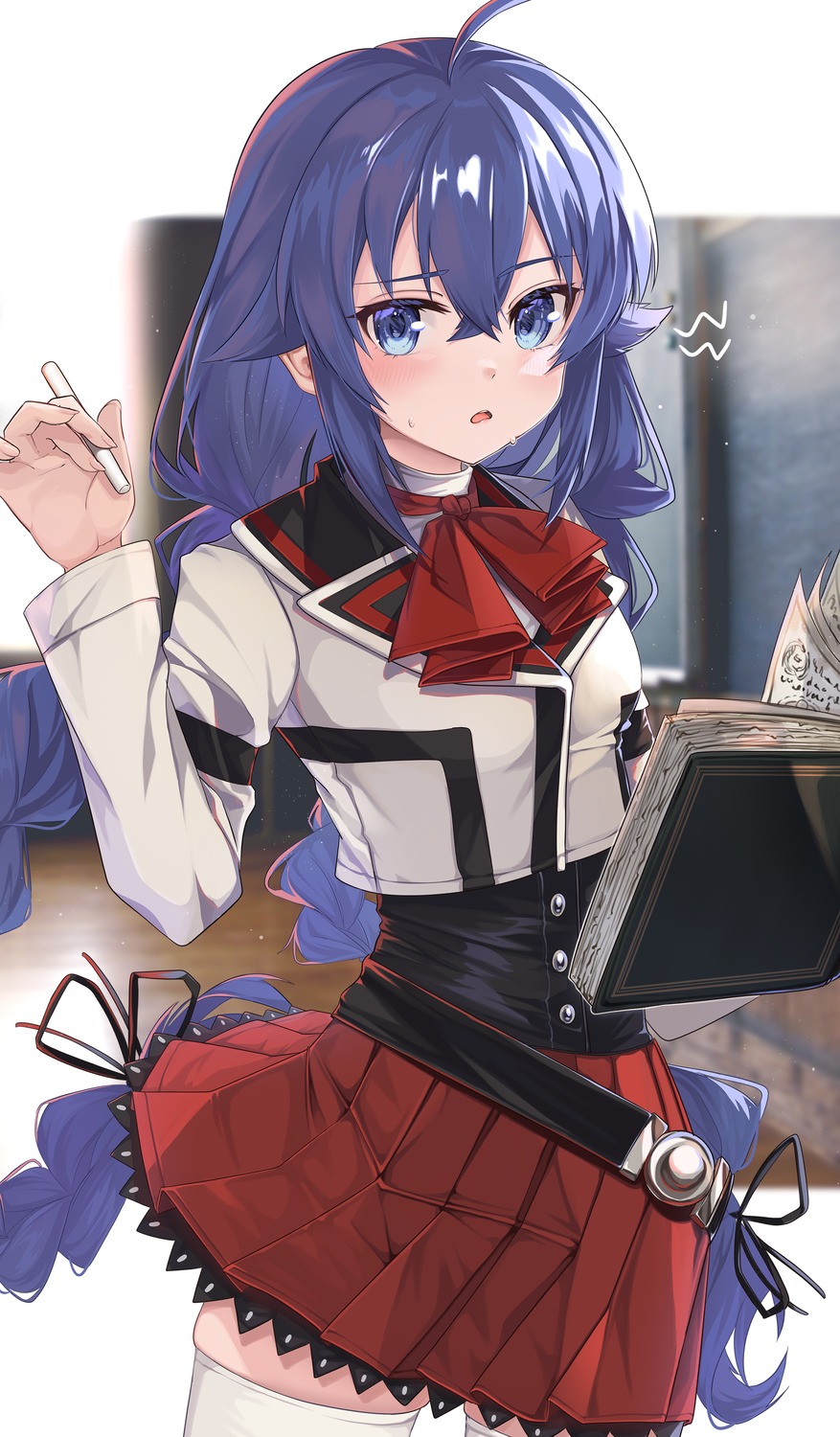 baba_kirika, mushoku_tensei, roxy_migurdia, seifuku, thighhighs