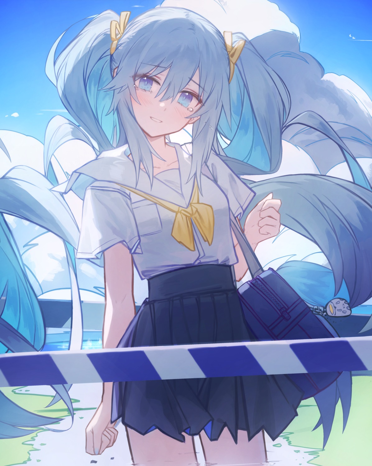 hatsune_miku, mihoranran, seifuku, shoujo_rei_(vocaloid), vocaloid