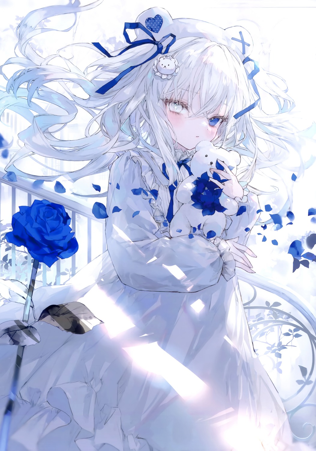 dress, heterochromia, meroremo, onineko