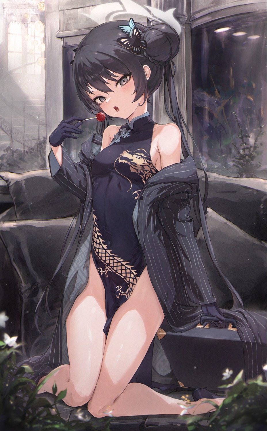 blue_archive, chinadress, halo, ryuuge_kisaki, yoyopipa