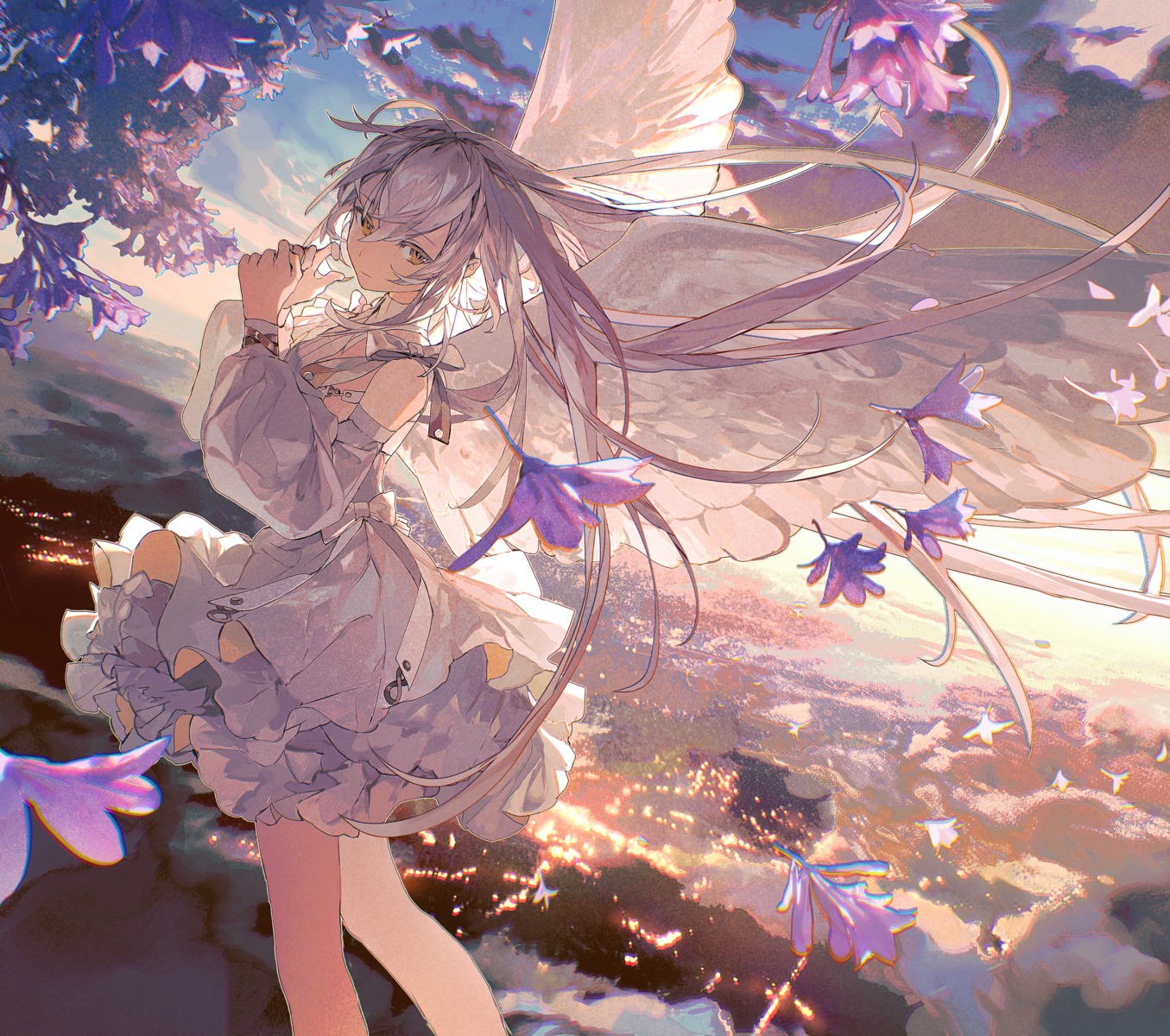 angel, dress, lobelia_(saclia), wings